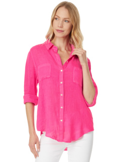 Женская Повседневная рубашка Lilly Pulitzer Sea View Button Down Lilly Pulitzer