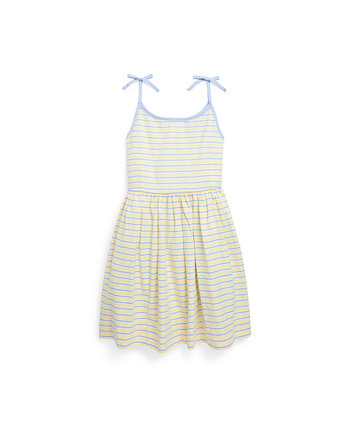 Toddler and Little Girls Striped Oxford Sleeveless Dress Ralph Lauren