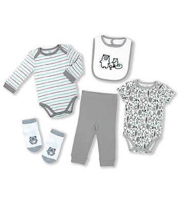 Layette для новорожденных мальчиков и девочек, набор из 5 предметов Baby Mode Signature