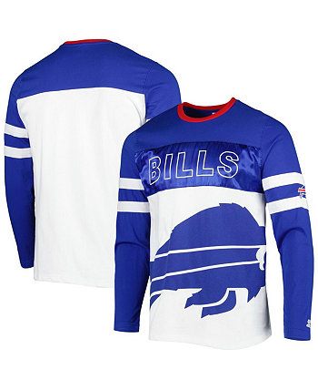 Мужская белая футболка Buffalo Bills Halftime с длинным рукавом Royal Starter