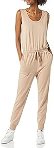 Amazon Essentials Women's Studio Terry Fleece Jumpsuit (Available in Plus Size) Amazon Essentials