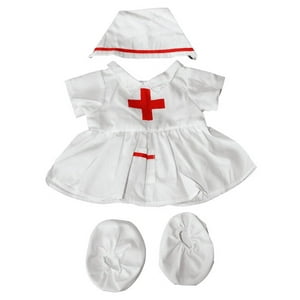 New Nurse Outfit Teddy Bear Clothes Fits Most 14" - 18" Build-A-Bear and Make Your Own Stuffed Animals Plush Gear