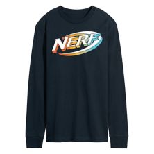 Мужская футболка с длинным рукавом и графическим логотипом Nerf 3D Nerf