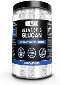 Pure Original Ingredients Beta Glucan 1,3/1,6, (730 Count) No Magnesium Or Rice Fillers, Always Pure Pure Organic Ingredients