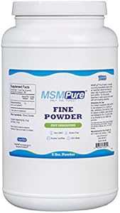 KALA HEALTH MSMPure MSM - 1 lb (Фунты) Fine Powder (Порошок) Crystals, Distilled Organic Sulfur Crystals for Joint Health, Skin & Hair, Made in The USA Kala Health