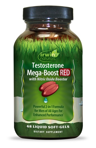 Testosterone Mega Boost RED -- 68 карат Irwin Naturals