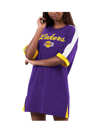 Женское фиолетовое платье-кроссовки с флагом Los Angeles Lakers G-III