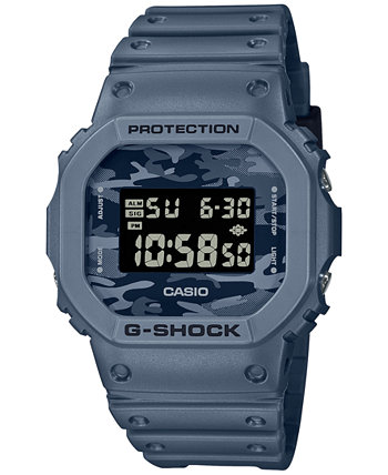 Мужские цифровые часы с синим полимерным ремешком 43 мм G-Shock