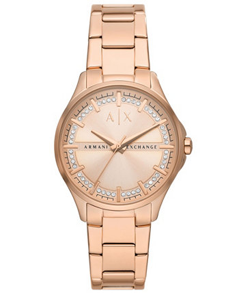 Women's Three-Hand Rose Gold-Tone Stainless Steel Watch 36mm, AX5264 Armani