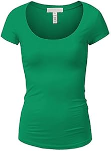 Emmalise Women's Short Sleeve Tshirt Scoop Neck Tee Value Pack Junior Plus Sizes Emmalise