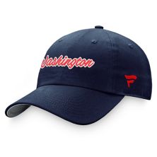 Фирменная темно-синяя регулируемая шляпа Washington Capitals для женщин Fanatics Breakaway Fanatics