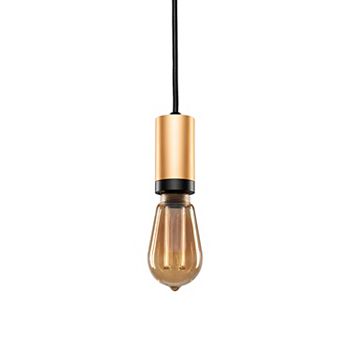 Next Glow Vintage Brass Pendant Light Cord W/ Dimmable Switch Bulb Not Included Next Glow