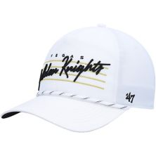 Men's '47 White Vegas Golden Knights Downburst Hitch Snapback Hat Unbranded