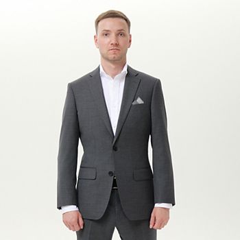 Мужская Пиджак INDOCHINO Серый Slim-Fit Шершавая Смесь INDOCHINO