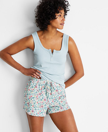 Women's Printed Knit Sleep Shorts XS-3X, Created for Macy's State of Day