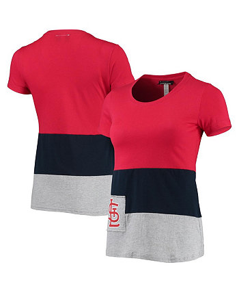 Женская красная приталенная футболка St. Louis Cardinals Refried Apparel