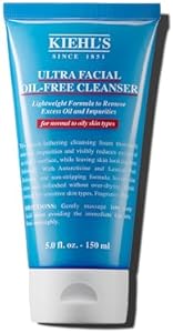 Kiehl's Ultra Facial Oil-Free Cleanser, Foaming Face Wash for Oily to Normal Skin, Visibly Reduces Excess Oil, with Desert Plant and Lemon Fruit Extracts, Paraben-free, Fragrance-free - 5.0 fl oz Kiehl's