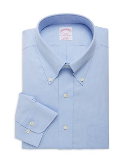 Однотонная классическая рубашка стандартного кроя Brooks Brothers