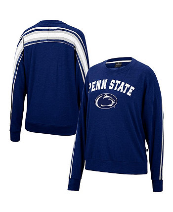 Женская толстовка большого размера с пуловером Penn State Nittany Lions Team темно-синего цвета с меланжевой отделкой Colosseum