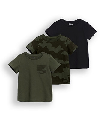 Комплект базовых футболок с короткими рукавами для маленьких мальчиков, набор из 3 шт. Epic Threads