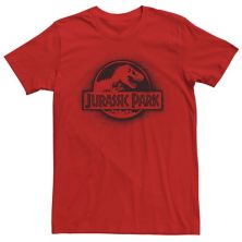 Мужская футболка Jurassic Park All White с трафаретом для аэрозольной краски и графическим логотипом из фильма Jurassic World