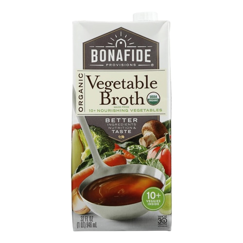 Органический овощной бульон Bonafide — 32 жидких унции Bonafide