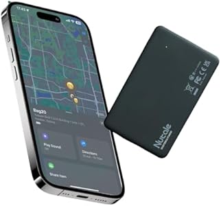 Air Smart Card Wallet Finder Thin Bluetooth Tracker for Find My APP (iOS Only), Waterproof Item Locator for Wallet, Luggage Tags，IP65 Water Resistant Nutale