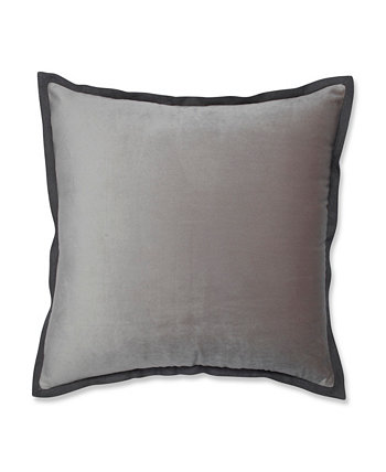 Декоративная подушка из бархата с фланцем, 18 x 18 дюймов Pillow Perfect