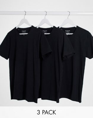 Черная футболка с круглым вырезом Selected Homme 3 Selected