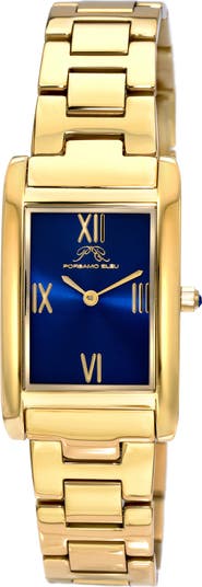 Женские часы Karla с золотым браслетом, 24,5 мм x 40 мм Porsamo Bleu