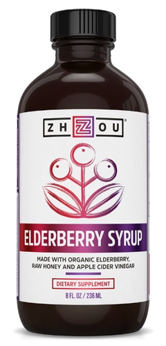 Elderberry Syrup -- 8 fl oz (Жидкие унции) Zhou