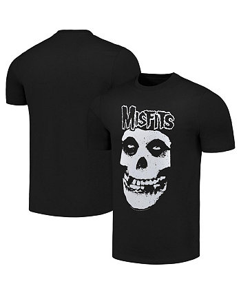 Men's Black Misfits Outline Skull T-shirt American Classics