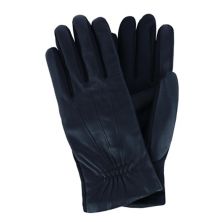Isotoner Women's Stretch Leather Winter Glove With Gathered Wrist ISOTONER