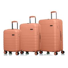 Champs Linen Collection Hardside Spinner 3-piece Luggage Set CHAMPS