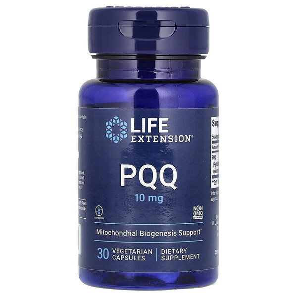 Капсулы PQQ, 10 мг, 30 вегетарианских капсул Life Extension