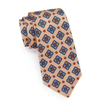 мозаичный шелковый галстук Kiton