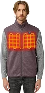 Мужская Пуховая жилетка ORORO Heated Vest с батареей, легкая флисовая жилетка ORORO