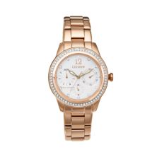 Citizen Women's Eco-Drive Silhouette Rose Gold Tone Stainless Steel Watch - FD2013-50A Citizen