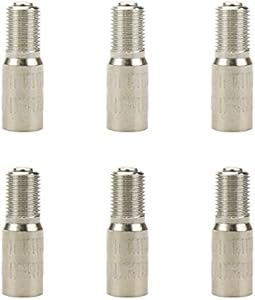 Modengzhe 6 Pcs Car Valve Extension Adapter, 1-Inch Chrome Plated Car Tire Valve Stem Cap Extender for Car Truck Van Caravan Modengzhe