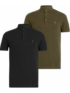 Набор из 2 футболок-поло с короткими рукавами Reform AllSaints
