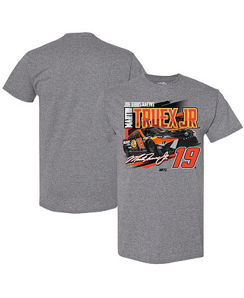 Men's Heather Gray Martin Truex Jr Pit Road T-shirt Joe Gibbs Racing Team Collection