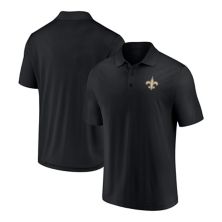 Мужская футболка-поло Fanatics черного цвета с логотипом New Orleans Saints Component Fanatics