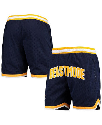 Мужские университетские баскетбольные шорты желтого цвета Beast Mode Royal New Jersey Sets