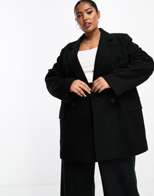 Женский пиджак с двубортной застежкой ASOS Curve ASOS Curve