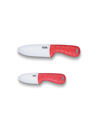 Керамический нож с ручкой из термопластичного эластомера и набором керамических лезвий, 2 предмета Peterson Housewares