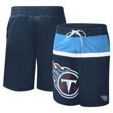 Men's G-III Sports by Carl Banks Navy Tennessee Titans Sea Wind Swim Trunks In The Style