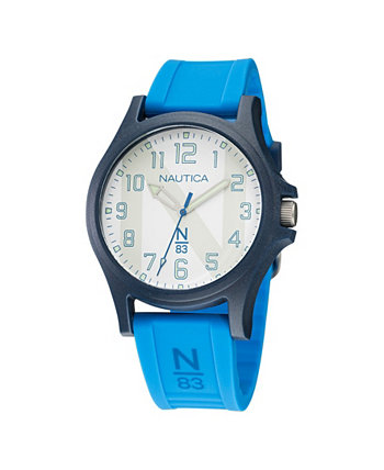Мужские наручные часы N83 с синим силиконовым ремешком, 40 мм Nautica