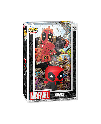 Обложка поп-комикса Marvel Deadpool 2025 1 Фигурка Дэдпул в черном костюме Funko