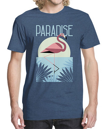 Мужская футболка с рисунком Flamingo Palms Paradise Beachwood