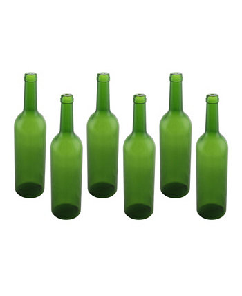 Набор из 6 пластиковых бутылок для вина Three Star